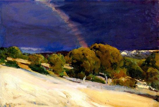 Joaquin Sorolla.  The Rainbow, 1907. WikiArt.